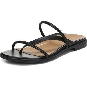 Vionic Womens Citrine Prism Slide Sandal size 9 black